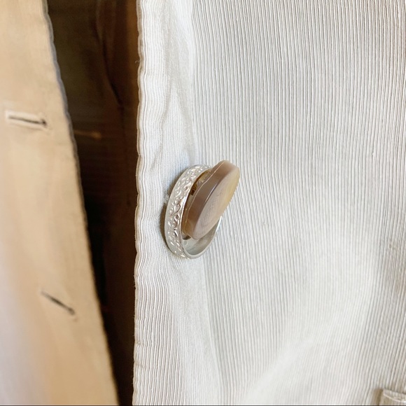 Vintage Armani Collezioni jacket silky linen button front size 42 EU size 6 US - Picture 8 of 13